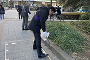 Carried out a regular cleanup activity in Shibuya's Nampeidai-cho neighborhood